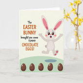 Happy Spring Bunny Greeting Card Karte (Gelbe Blume)