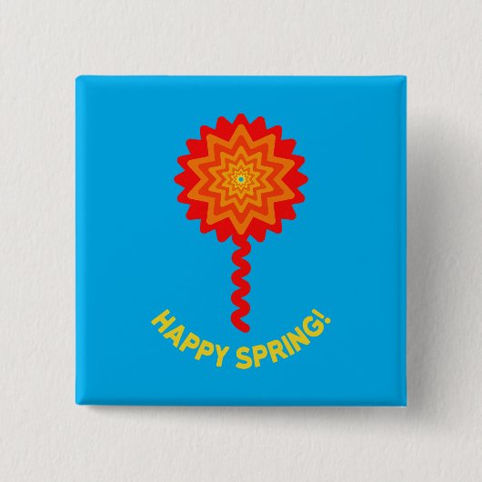 Happy Spring Button (Vorderseite)