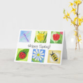 Happy Spring Card Karte (Gelbe Blume)