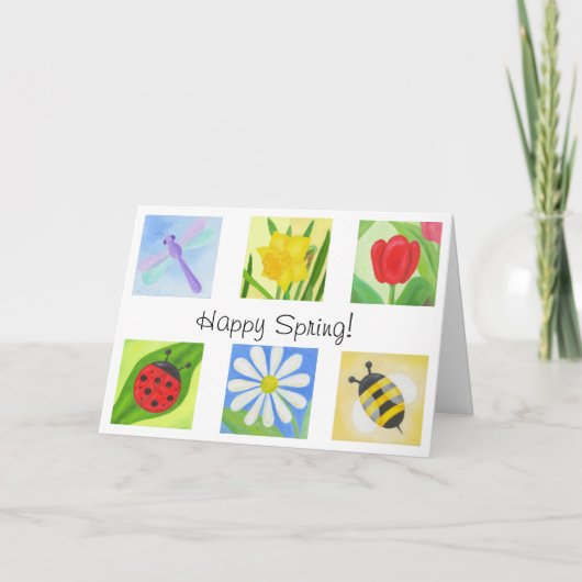 Happy Spring Card Karte (Vorderseite)