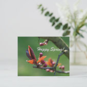 Happy Spring Card Postkarte (Stehend Vorderseite)