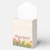 Happy Spring Colorful Tulips Geschenkschachtel (Geöffnet)