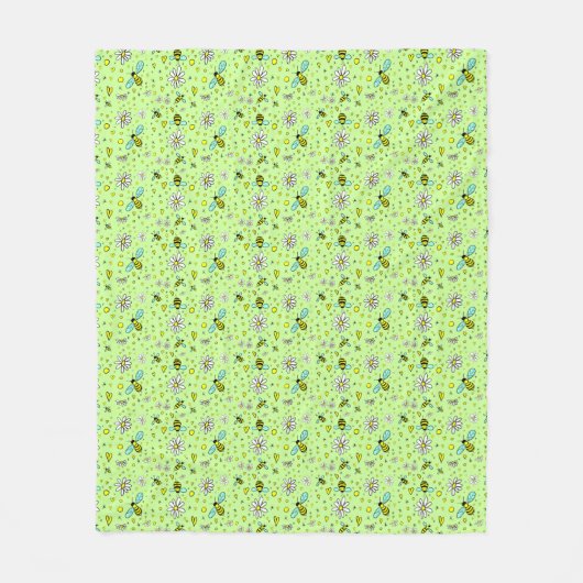 happy spring fleecedecke (Vorderseite)