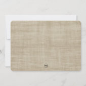 Happy Spring Floral | Leinen-Foto-Grußkarte Karte (Rückseite)