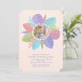 Happy Spring Foto Einladung (Stehend Vorderseite)