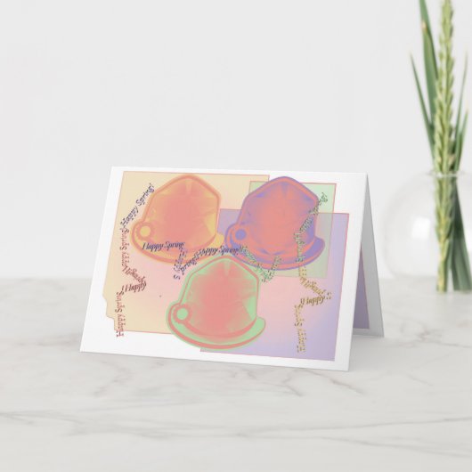 Happy Spring Greeting Card Feiertagskarte (Vorderseite)