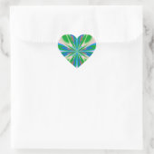 Happy Spring Herz-Aufkleber (Tasche)