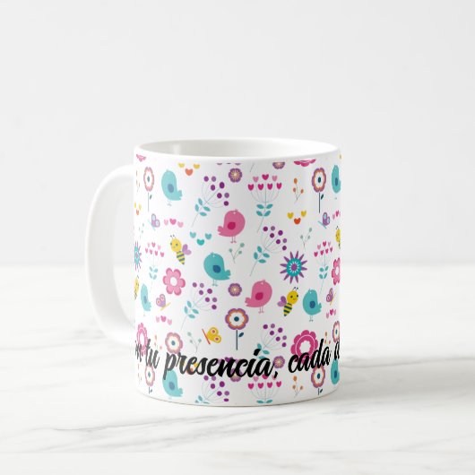 Happy Spring Kaffeetasse (Vorderseite Links)