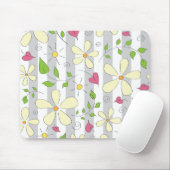 Happy Spring Kamille, blumengeschmückt Mousepad (Mit Mouse)