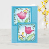 Happy Spring Karte (Gelbe Blume)