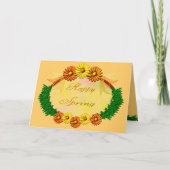 Happy Spring Karte (Vorderseite)