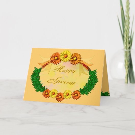 Happy Spring Karte (Vorderseite)