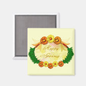 Happy Spring Magnet (Vorderseite/Rückseite)