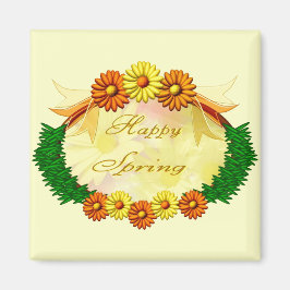 Happy Spring Magnet