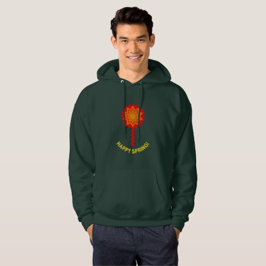 Happy Spring Men Hoodie (Vorne ganz)