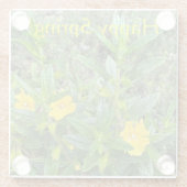 Happy Spring Monkeyblumen! Glasuntersetzer (Rückseite)