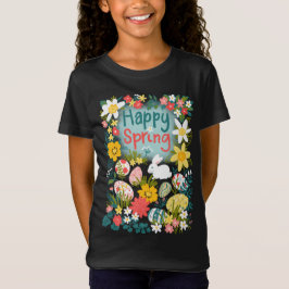 Happy Spring Oaster Eunting Blume T-Shirt
