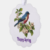 Happy Spring Paper Ornament Card (Links)