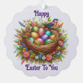 Happy Spring Paper Ornament Card Karte (Rückseite)