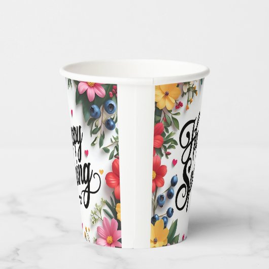 Happy Spring Pappbecher (Rechts)