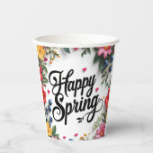 Happy Spring Pappbecher (Vorderseite)