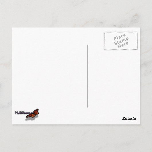 Happy Spring Pink Blossoms Postkarte (Rückseite)