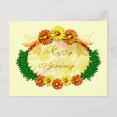 Happy Spring Postcard Postkarte (Vorderseite)