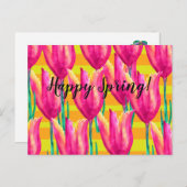 Happy Spring Postcard Postkarte (Vorne/Hinten)