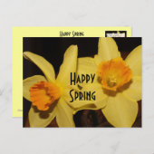 Happy Spring Postcard Postkarte (Vorne/Hinten)