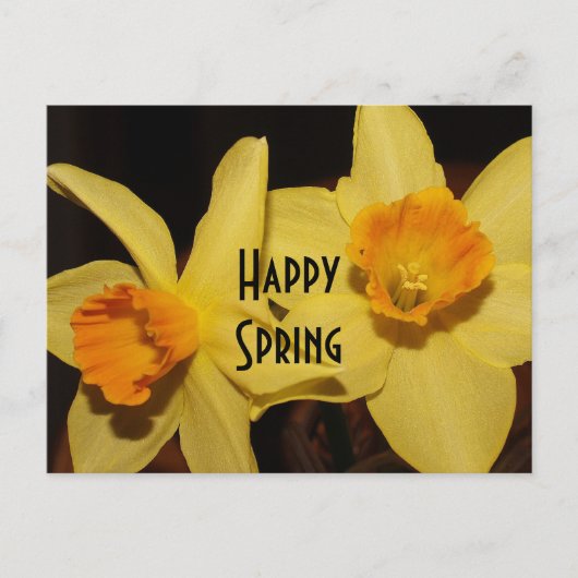 Happy Spring Postcard Postkarte (Vorderseite)