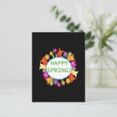 Happy Spring Postkarte (Stehend Vorderseite)