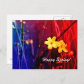 Happy Spring Postkarte (Vorne/Hinten)