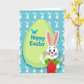 Happy Spring Rabbit Art Card Karte (Gelbe Blume)