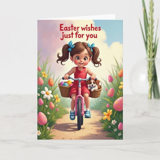 Happy Spring Ride Greeting Card Karte (Vorderseite)