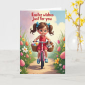 Happy Spring Ride Greeting Card Karte (Gelbe Blume)