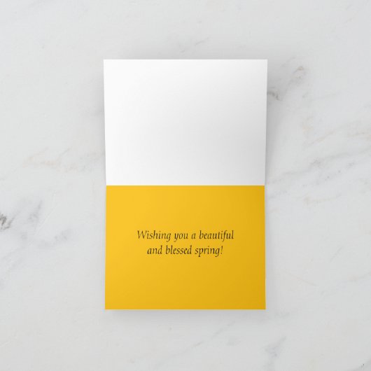 Happy Spring Scripture Bible Desert Blume Karte (Innenseite)