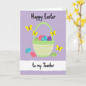 Happy Spring Teacher Card Karte (Gelbe Blume)