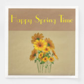 Happy Spring Time Napkins Serviette (Vorderseite)