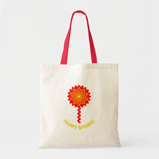 Happy Spring Tote Bag Tragetasche (Vorne)