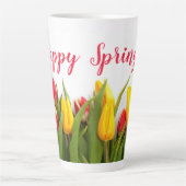 Happy Spring Tulip Blume Saison Milchtasse (Vorderseite)