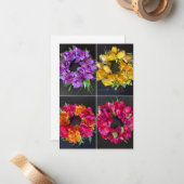 Happy Spring Wreaths Mitteilungskarte (Vorderseite/Rückseite Beispiel)