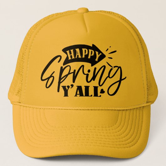 Happy Spring Y’all-49765 Truckerkappe (Vorderseite)