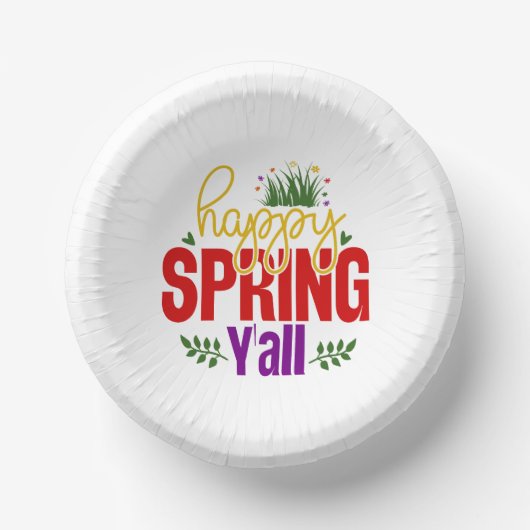 Happy Spring Y’all-90996 Pappteller (Vorderseite)
