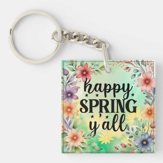 Happy Spring Y'all-67210 Schlüsselanhänger (Vorderseite)