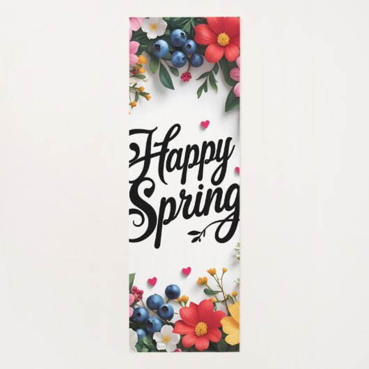 Happy Spring Yogamatte (Rückseite)