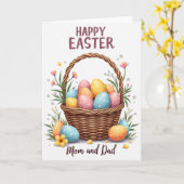 Happy Springtime Basket Card Karte (Gelbe Blume)