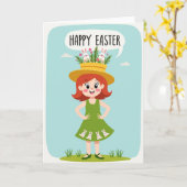 Happy Springtime Wishes Card Karte (Gelbe Blume)