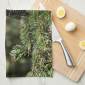 Happy Spruce Grouse Handtuch (Viertel Falte)