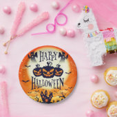 Happy Spuk Halloween Pappteller (Party)