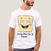 Happy Square Cartoon Face T-Shirt (Vorderseite)